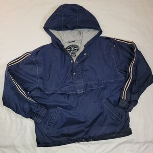 Vintage Gap Varsity Classic Pullover Hooded Windbreaker